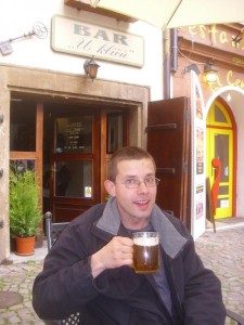 In der kleinen Bierkneipe "Zum Schlüssel" auf der Prager Kleinseite