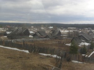 Russisches Dorf bei Perm