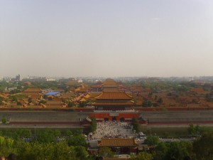 Blick vom Jingshan-Park auf die Verbotene Stadt