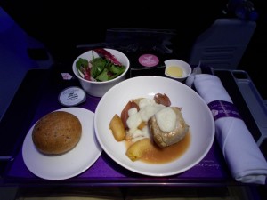 Leckeres Essen auch bei Virgin Australia Airlines