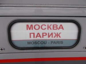 Der Zug Moskau-Paris